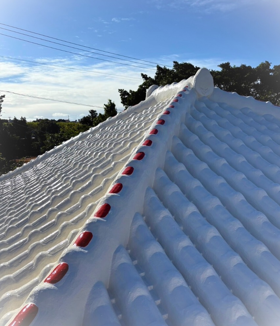 屋根塗装施工後 沖縄